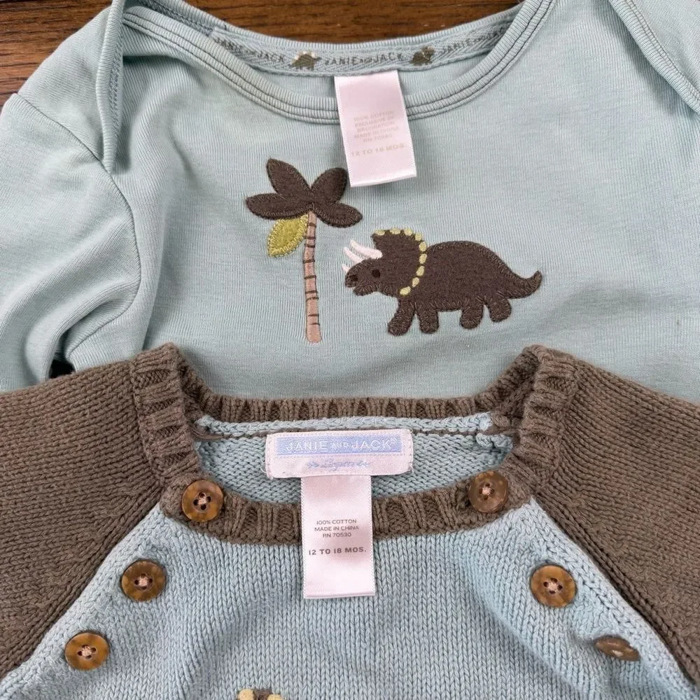 Janie and Jack Matching Bodysuit Sweater Set - Picture 4 of 6